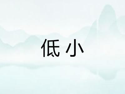 低小