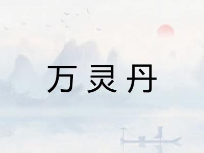 万灵丹