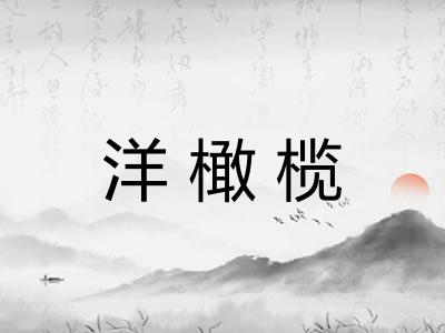 洋橄榄