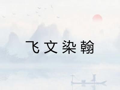 飞文染翰