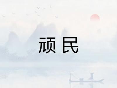 顽民