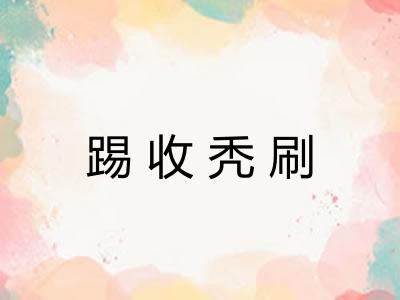 踢收秃刷