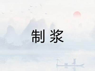 制浆