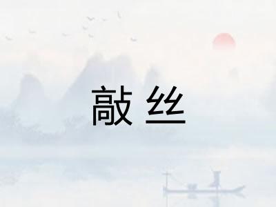 敲丝