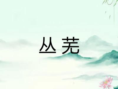 丛芜