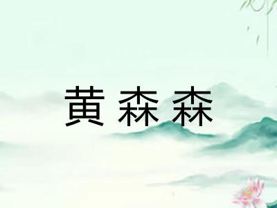 黄森森