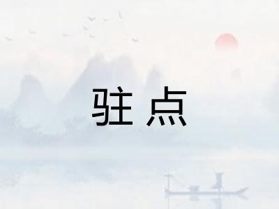 驻点