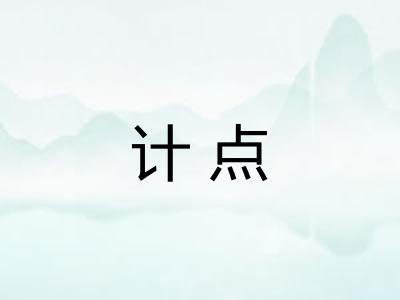 计点