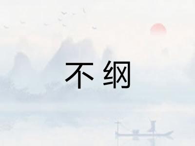 不纲