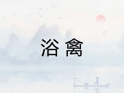 浴禽