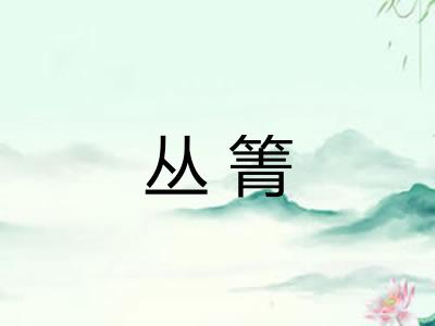 丛箐