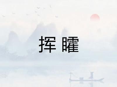 挥矐