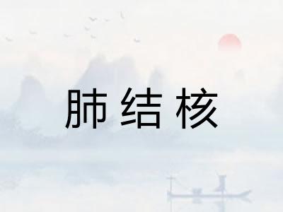 肺结核