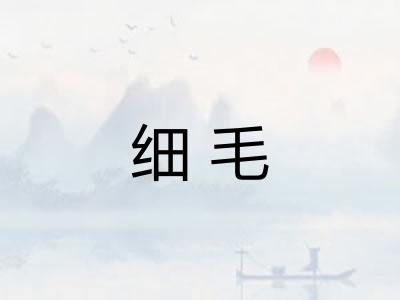 细毛