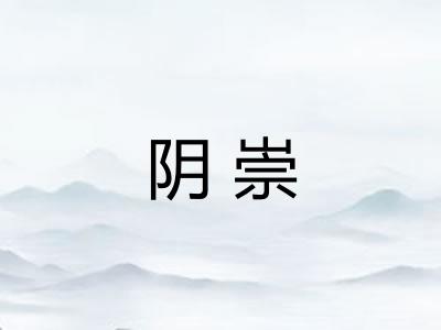 阴崇