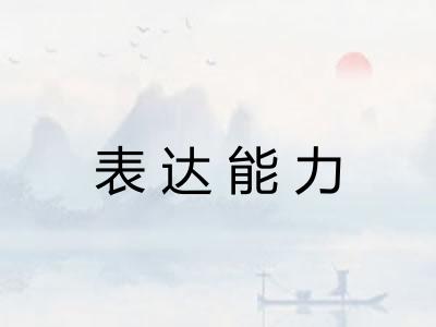 表达能力