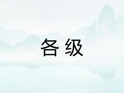 各级