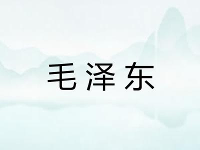 毛泽东